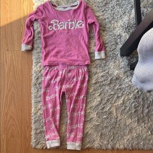 Barbie Pink and White Kids Pajama Set